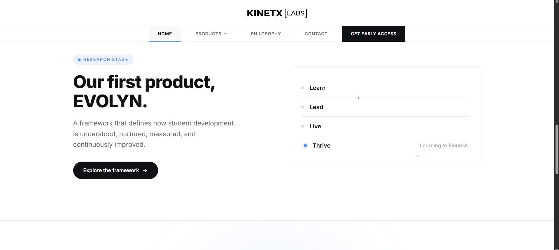 Kinetx Labs desktop screen 1